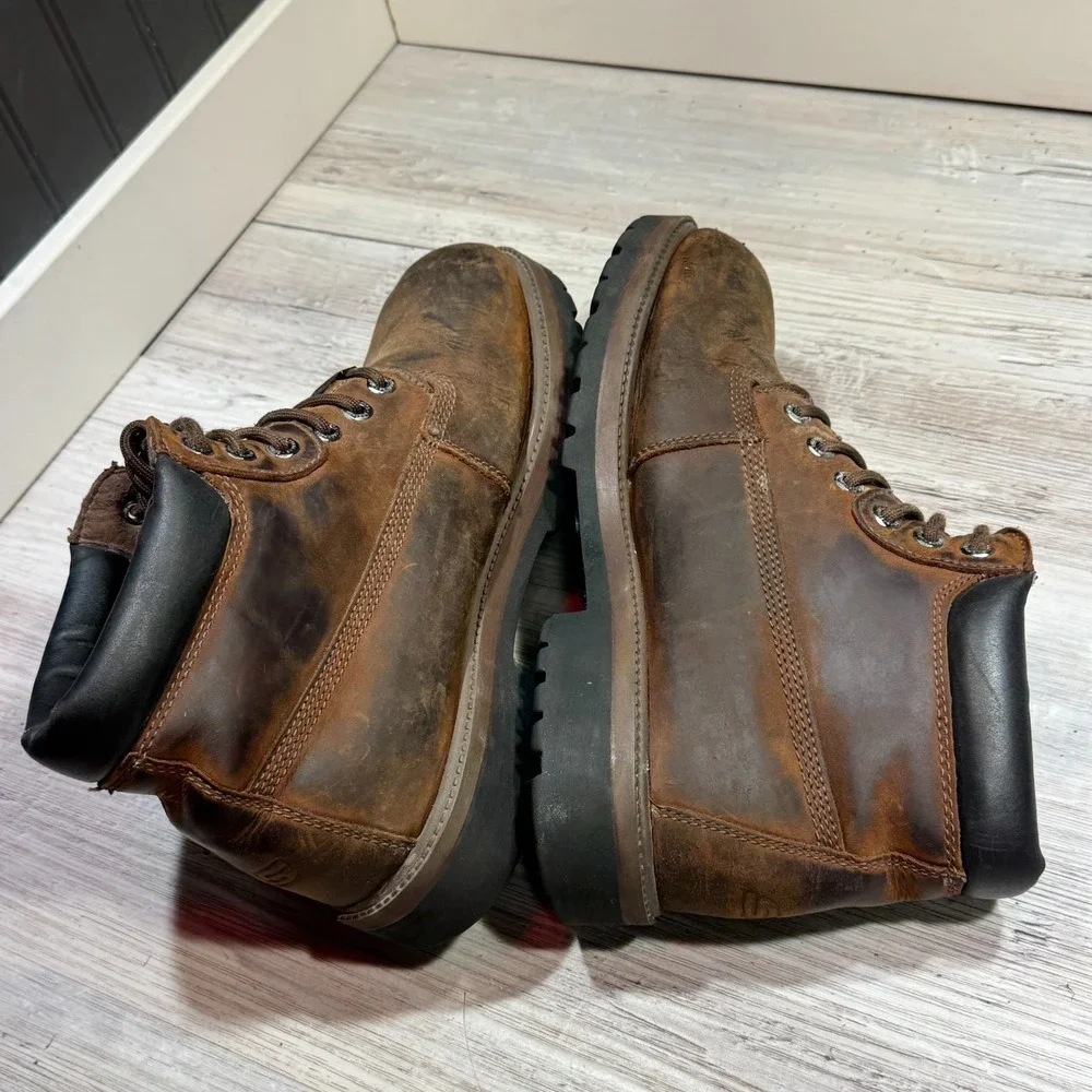 Skechers‎ Sergeants-Verdict Waterproof Boots Men's Sz 11 Dark Brown 4442 CDB